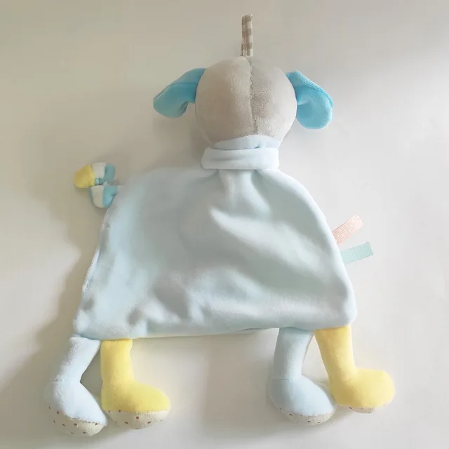 New Plush Baby Appease Towel Baby Blanket Toy Soft Stuffed Animal Infant Soothe Towel Kid Comfort Bruce Little Dog Puppy Doll 5