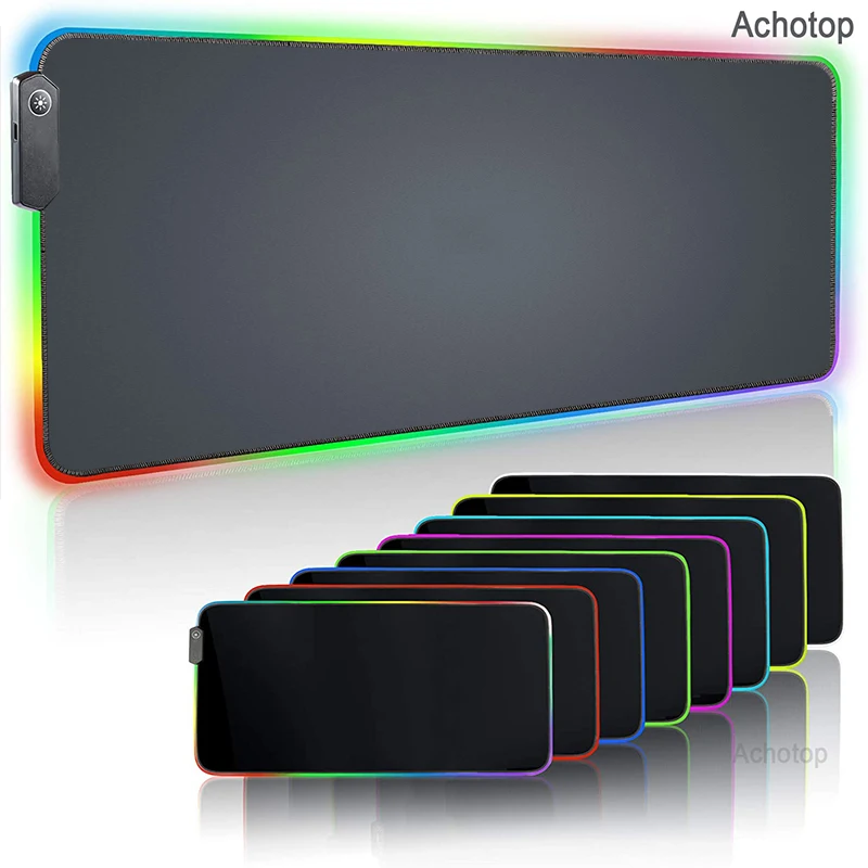 thumbnail image 1 of Alfombrilla de ratón de gran tamaño, color blanco, RGB, LED resplandeciente, imagen personalizada, alfombrilla de mesa para PC, alfombra de Anime Diy, reproductor de juegos dedicado, 1 of 5