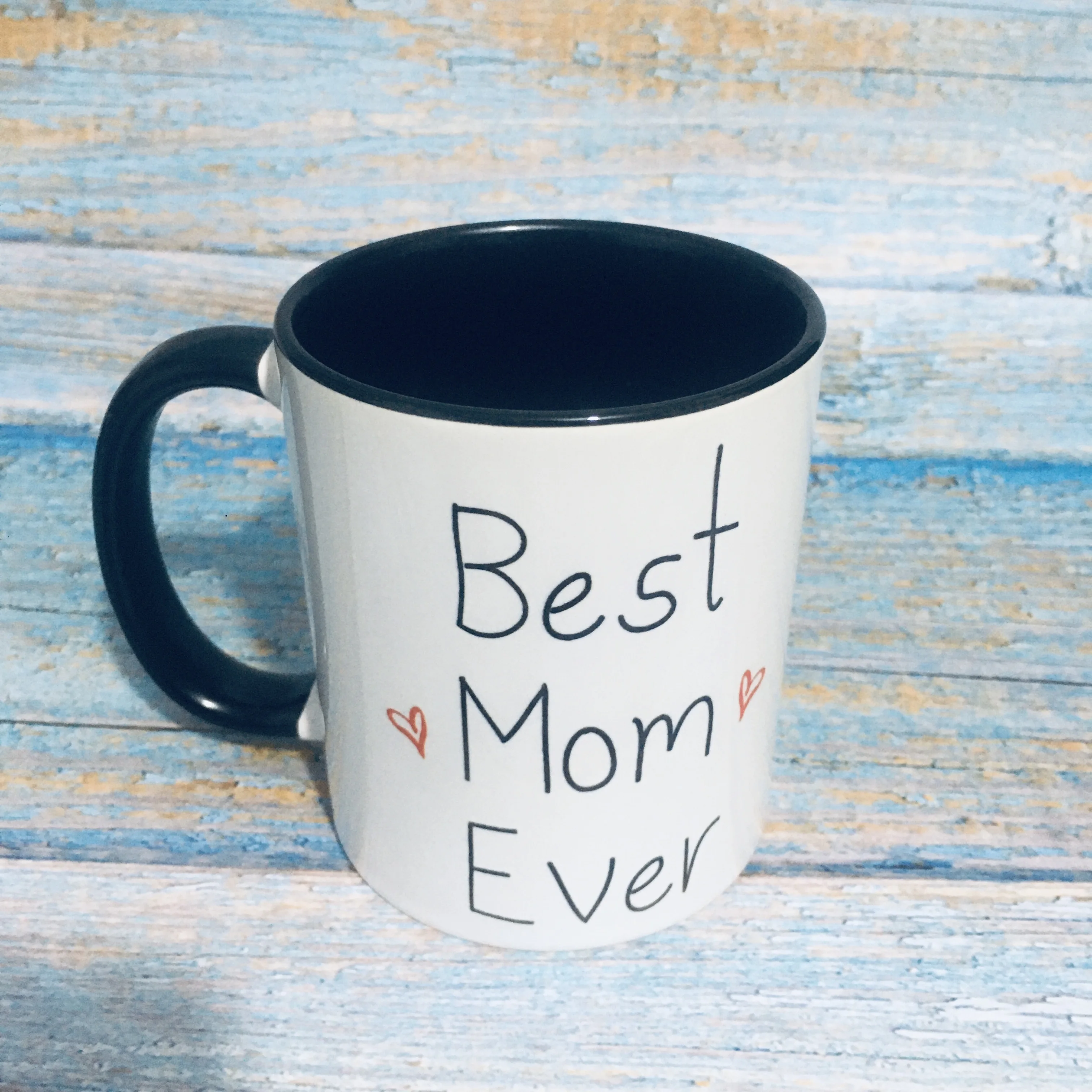 Tazza 'Best Mom Ever' - 400ml In Ceramica Con Coperchio E Cucchiaio Dorato - Foto 6