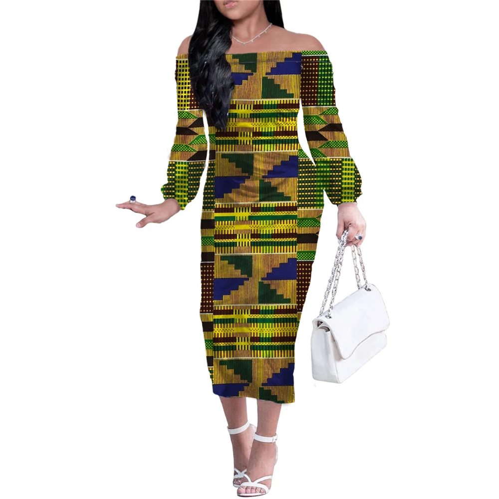 Hycool Ankara African Kente Tribal Women'S Clothing With Free Shipping Dresses Off Shoulder Elegant Ceremony Long Party Dresses 24 Hycool Ankara African Kente Tribal Women'S Clothing With Free Shipping Dresses Off Shoulder Elegant Ceremony Long Party Dresses