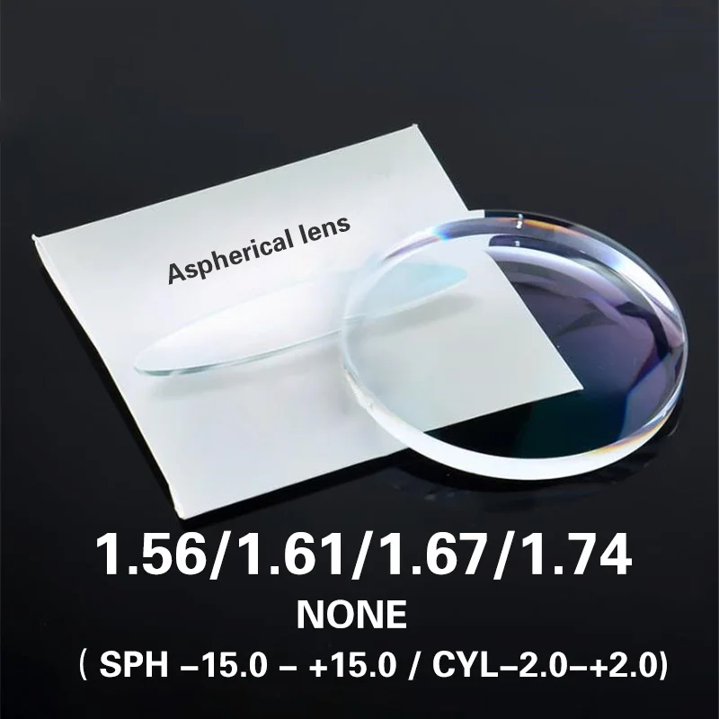 

CUBOJUE 1.56 1.61 1.67 1.74 Index Resin Lens Aspheric Prescription Lenses for Myopia/reading Glasses Eyeglasses Frame