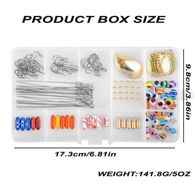 Milepet-Fishing Lot De 5 Leurres De Bas De Ligne Avec Crochet De Pêche