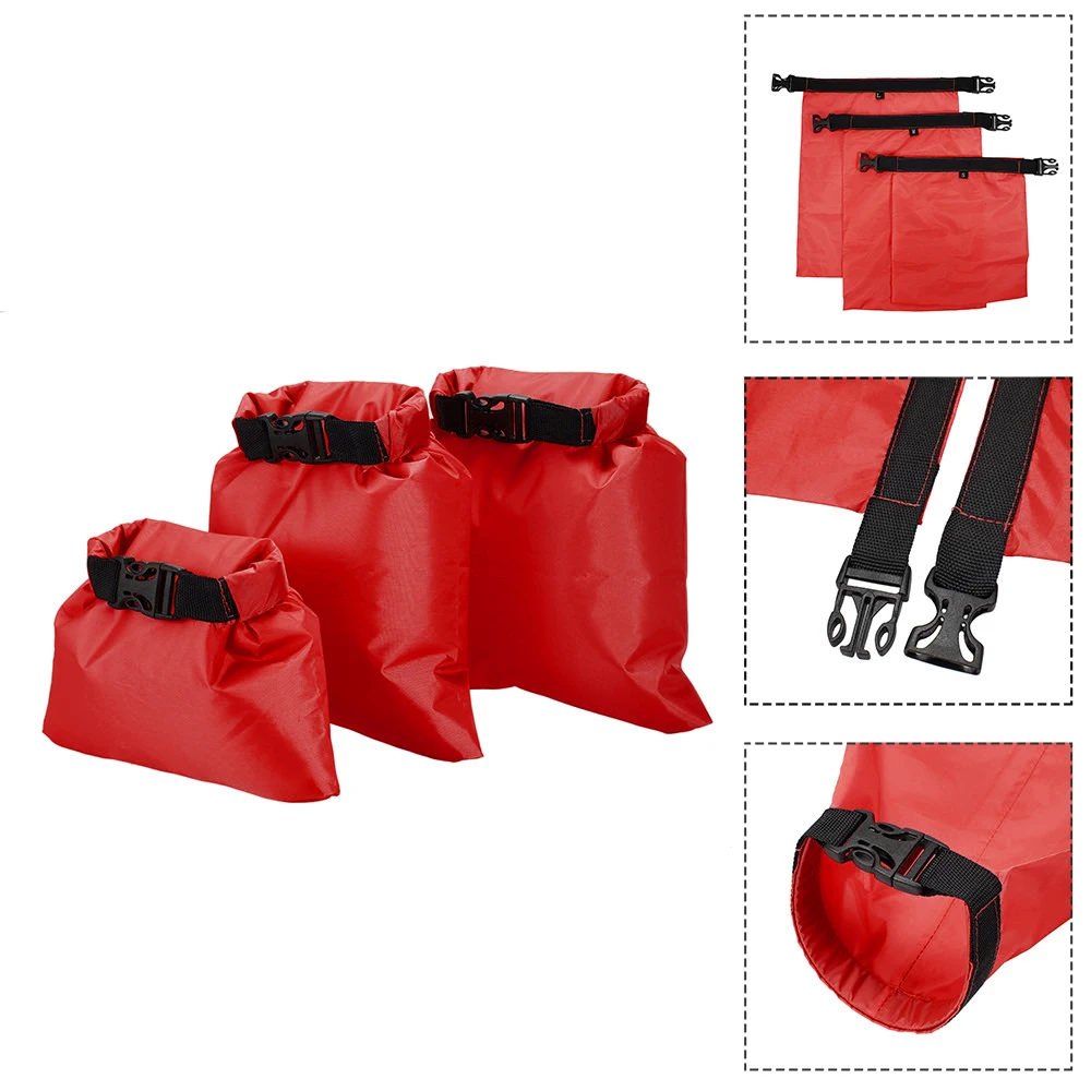 Lixada упаковка из 3 1L+ 2L+ 3L Водонепроницаемый сухой мешок Открытый Портативный Сверхлегкий сухие мешки кемпинг альпинизмом Каякинг