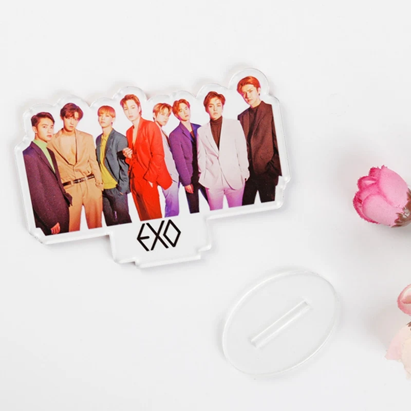 EXO Members Kawaii, стоящая фигурка, кукла, акриловая подставка, настольный декор, Канцелярский набор