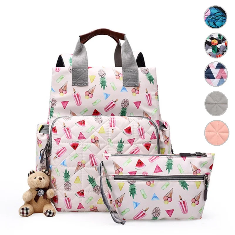 Mummy Backpack Large Capacity Maternity Nappy Baby Diaper Travel Tote Designer Nursing Nappy Stroller Bag For Mom's Baby Care