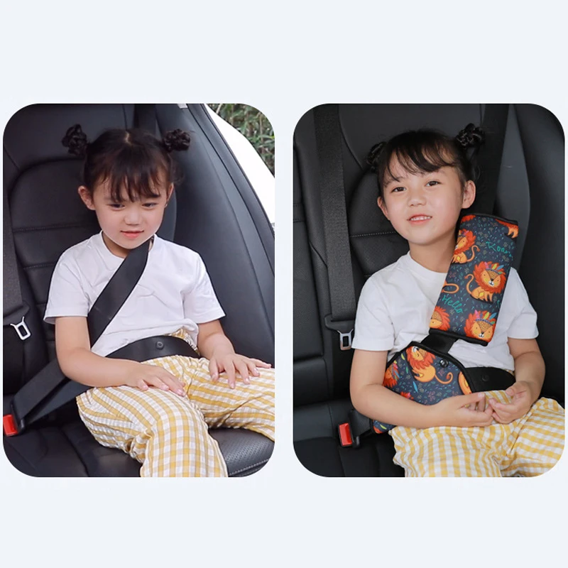 Car Seat Belt Adjustment Holder Seatbelt Padding Cover for Baby Child Kids Anti-Neck Safety Shoulder Positioner Shoulder Pad Kit