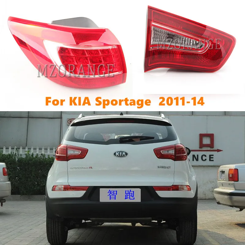 MZORANGE внешняя внутренняя хвост светильник для KIA Sportage 2011-14 Q5 Стиль светодиодный задний фонарь стоп-сигнала Rearbrake свет светильник хвост светильник в сборе