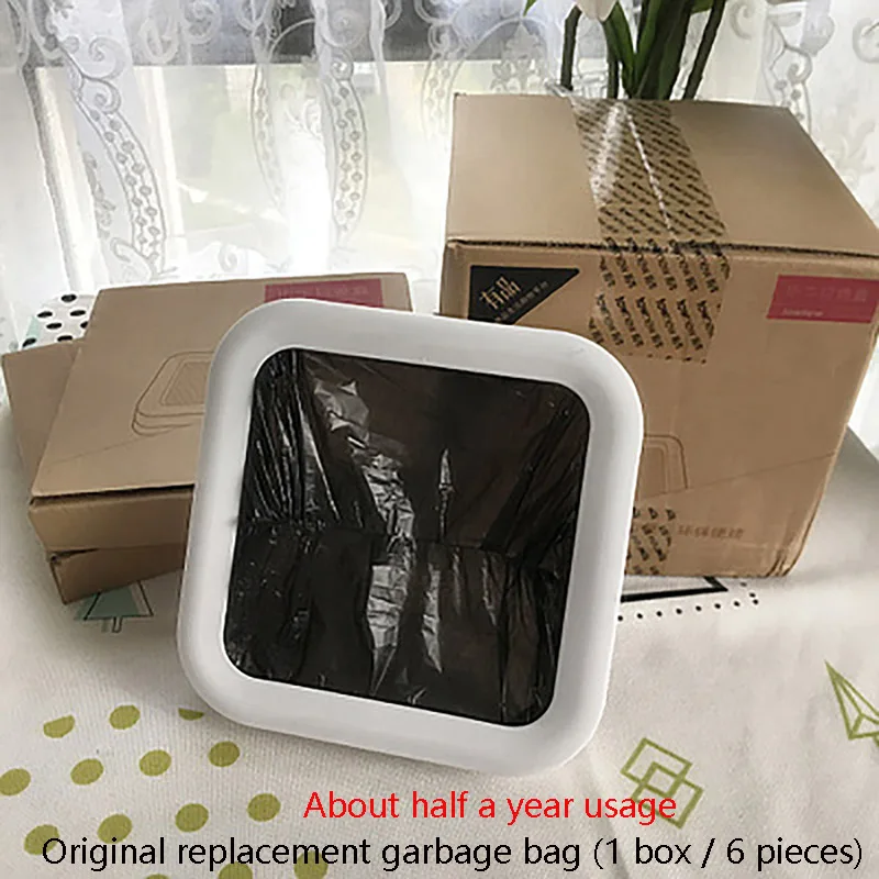 a box of 6 boxes Townew T1 умный мусорный бак большой емкости мусор T воздух открытого типа автоматическая упаковка мусорный бак оригинальная замена мешок для мусора - Цвет: a box of 6 boxes