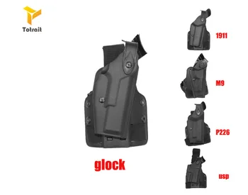 

Tactical Holster Military Special Forces Quick Release Right Hand Paddle Gear Safariland Leg Holster Gun M9/GL17/1911/USP/P226 b