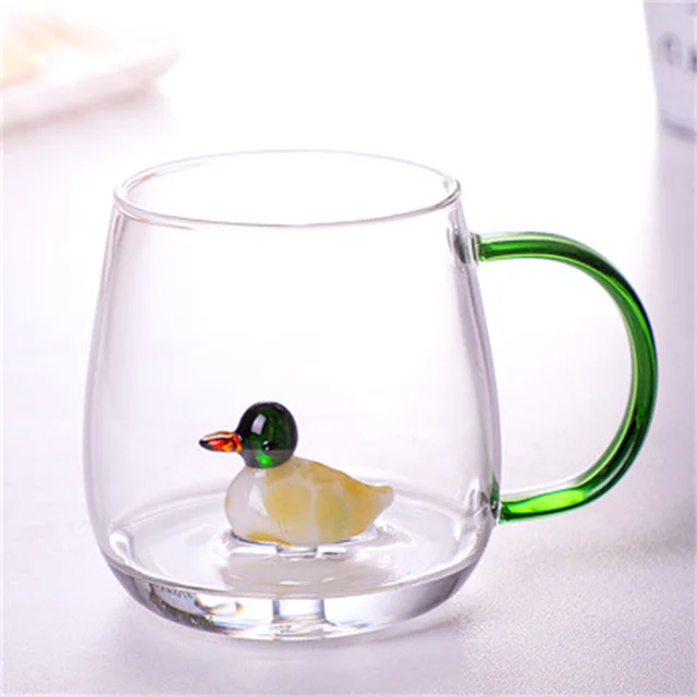 Tasse en Forme d'Animal de Dessin Animé, Comporte une Haute Teneur en Borosilicate – Image 3