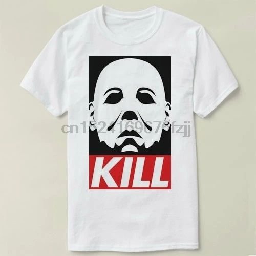 Halloween Michael Myers Tee Shirt 3 short sleeve cotton t-shirt women and men |