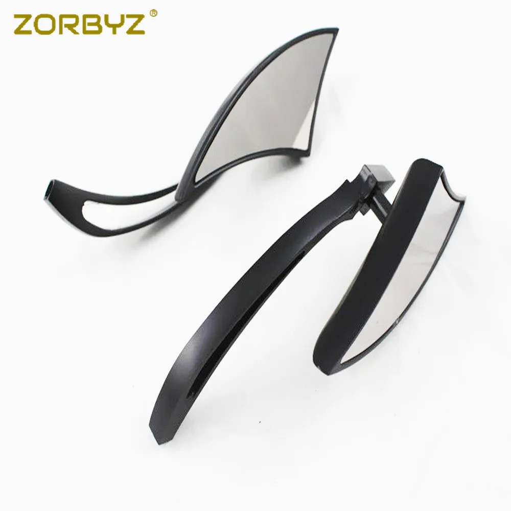 ZORBYZ мотоцикл 1 пара сталь черный треугольник пользовательские боковые зеркала заднего вида подходят для Harley Honda Yamaha Suzuki Kawasaki