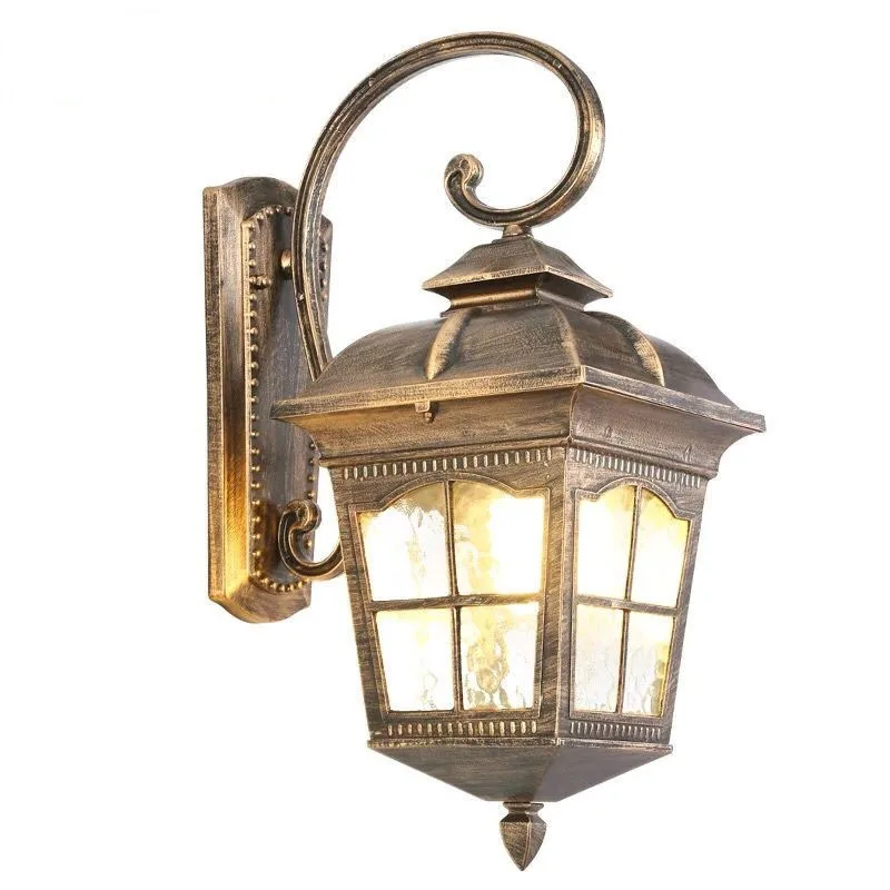 Wall Light European Style Outdoor Wall Lamp Waterproof Aisle Garden Balcony Lamp Villa American Retro Outdoor Gate Courtyard Corridor