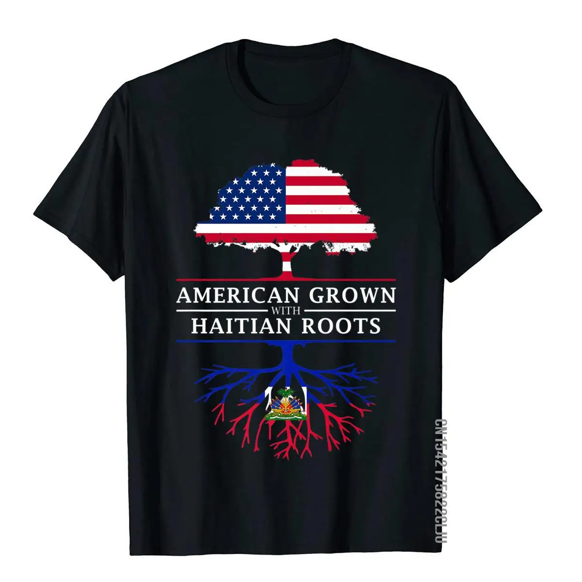 American Grown with Haitian Roots - Haiti Premium T-Shirt__97A2771black
