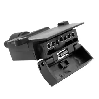 

7-Pin Flat Female Trailer Sockets Adapter Truck Light Connector Replacement Sockets Trailer Truck Boat Car Flat Connector