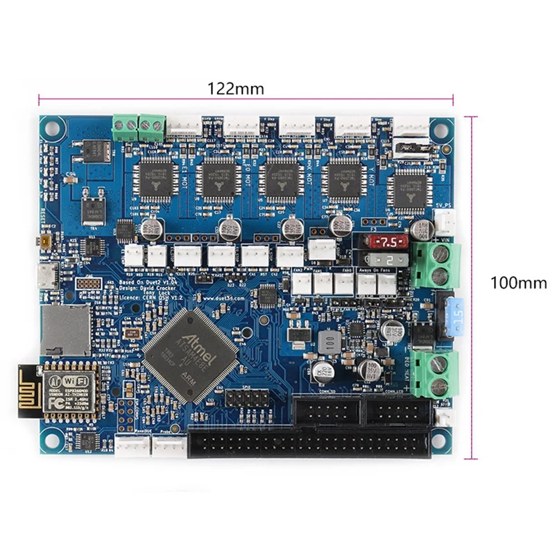 Clone DuetWifi Duet 2 Wifi V1.04 материнская плата Advanced 32 Bit электроника с 5 дюймов PanelDue 5I Встроенный цветной пресс-экран