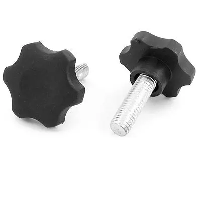 

2 PCS Replacement M10 x 30mm Star Shape Clamping Knob Grip 40mm Dia