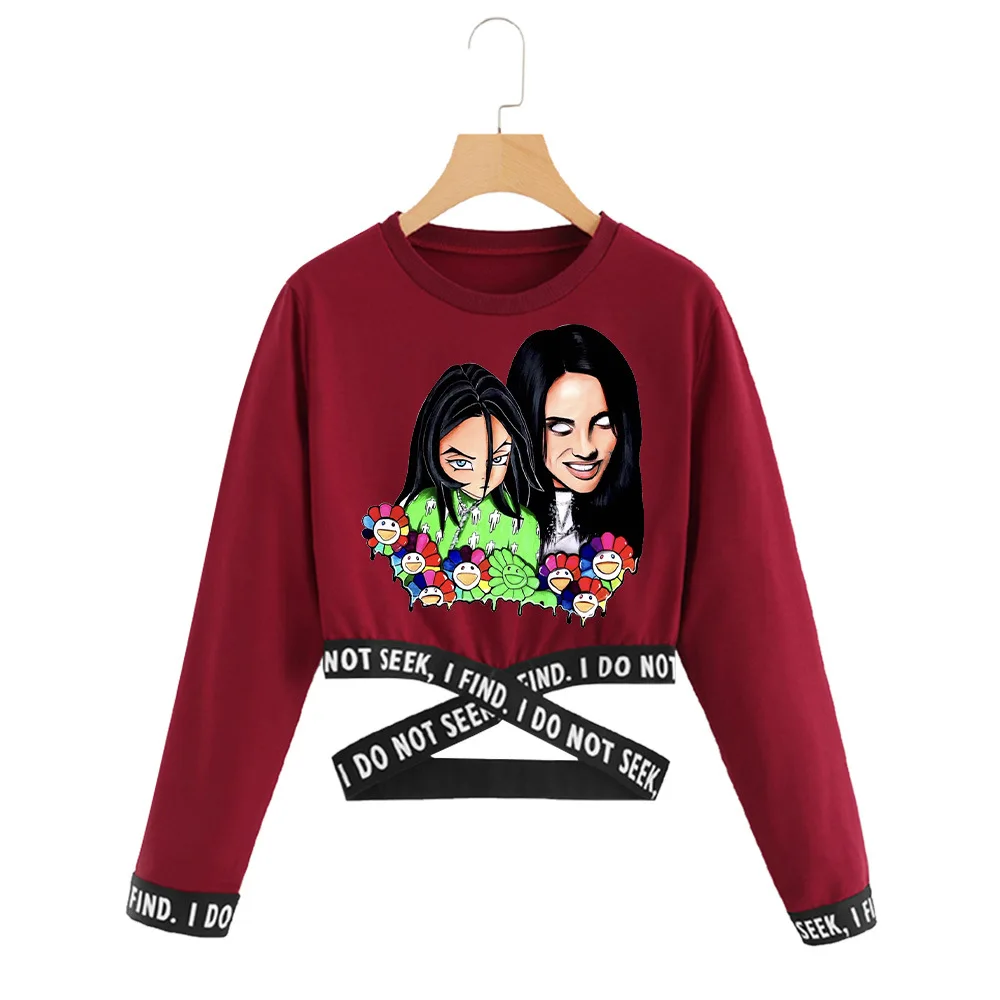 Billie Eilish уличная модная толстовка с капюшоном для женщин и мужчин, пуловер с капюшоном и длинным рукавом, Спортивная Толстовка в стиле хип-хоп, одежда для девочек, Топ