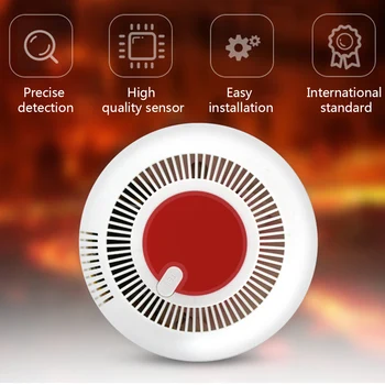 

Independent Smoke Fire Alarm Home Security Wireless Smoke Detector Alarm O26 19 dropship