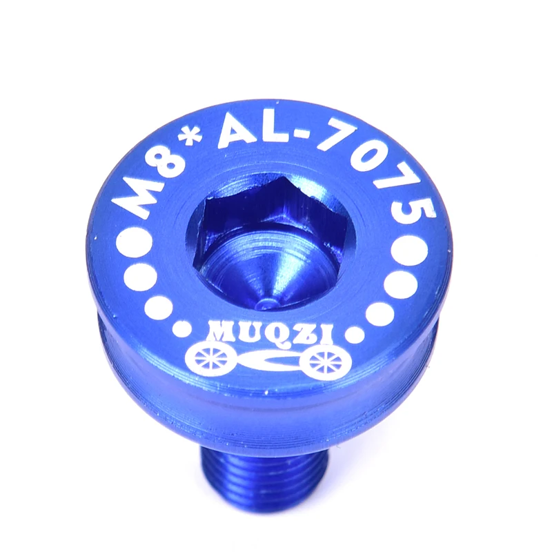 Aluminum Alloy / Steel Bike Bicycle Square hole Bottom Bracket Waterproof Sealed Bolts 20.7mm x 24.3mm - Цвет: Синий