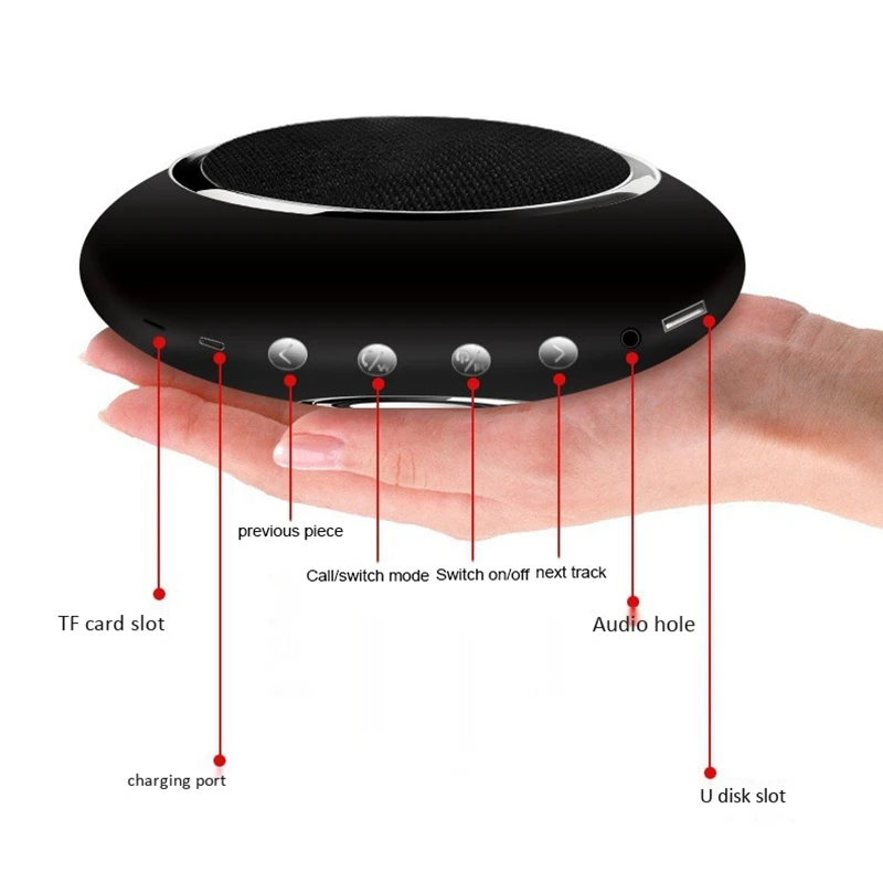 Плетеный Bluetooth динамик мини портативный стерео Bluetooth динамик сабвуфер