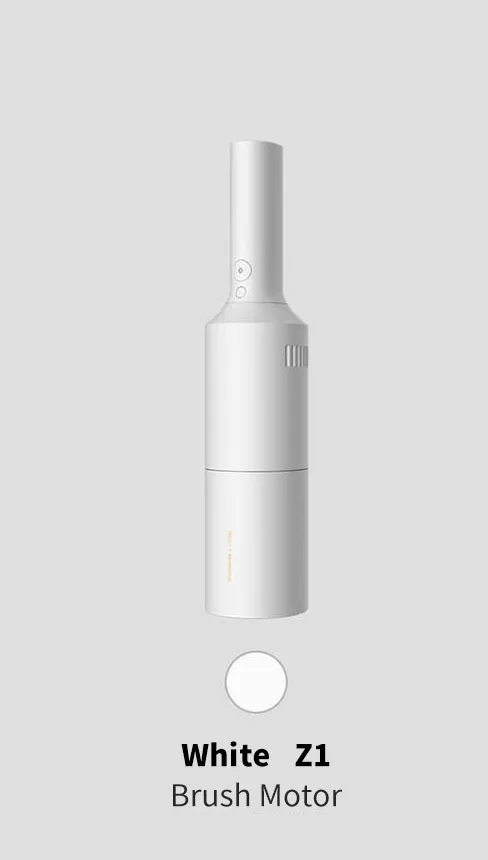 Белый XIAOMI Shunzao портативный автомобильный ручной пылесос для домашней уборки беспроводной многоцелевой автомобильный пылеочиститель - Цвет: Белый