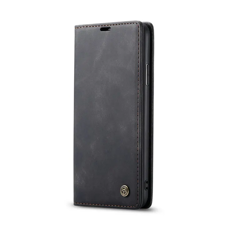 Кожаный твердый флип Etui для Coque iPhone 11Pro Max роскошный чехол iPhone 11 Pro Max чехол-кошелек для iPhone 11 чехол iPhone11 - Цвет: Black 013