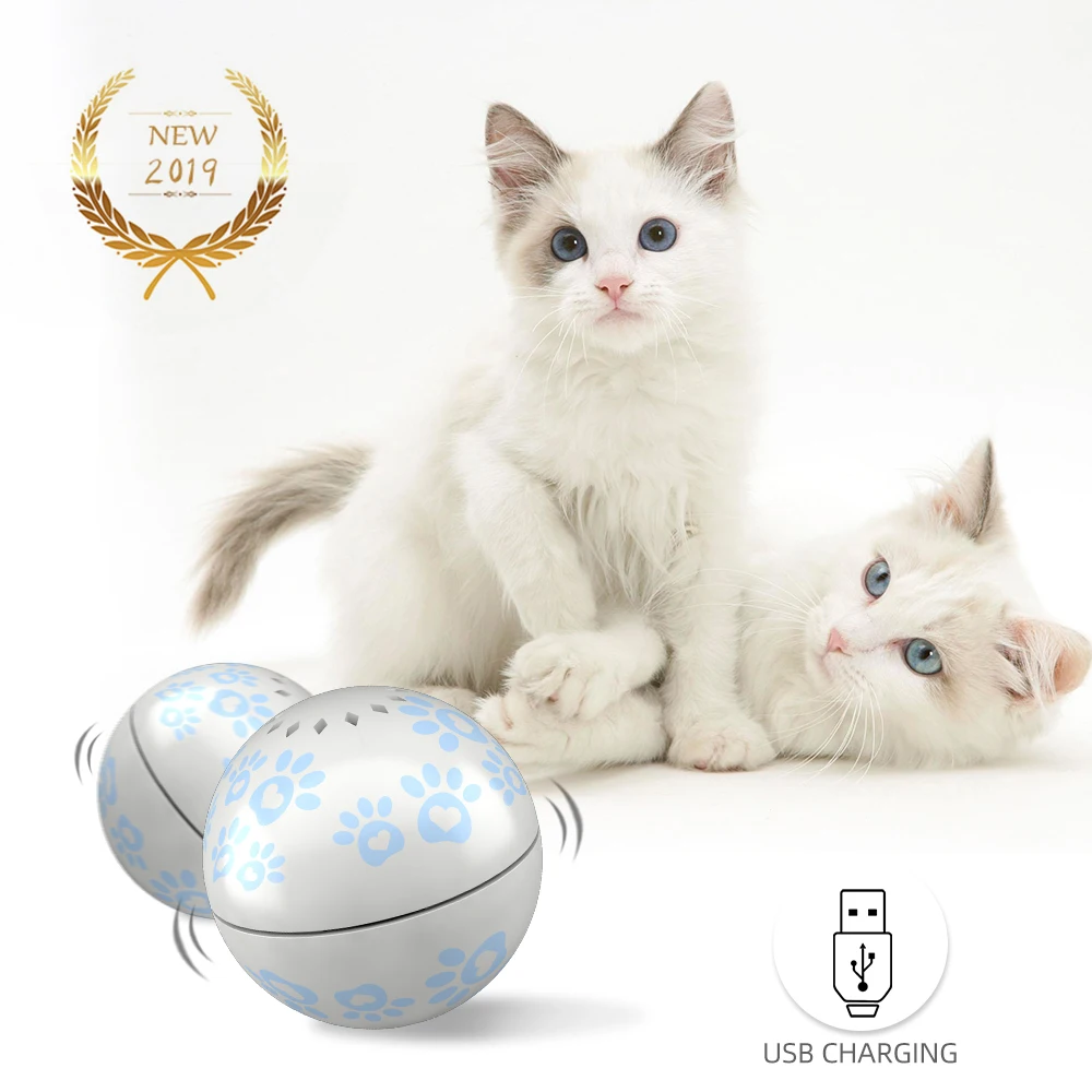 Игрушки для кошек петунер интерактивный шар USB Перезаряжаемый Электрический прокатный мяч игрушки для кошек умный партнер мяч кошки игрушки для собаки мяч