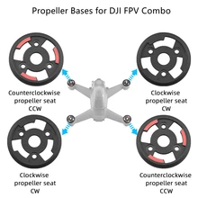 Para dji fpv combo hélice bases hélice suporte placa de montagem base 2cw + 2ccw drones peças reposição acessórios