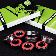 

8pcs Skateboard Parts Bearings Professional Double Roller Skate Longboard bearings 608 High Speed Skates Board Supply Station