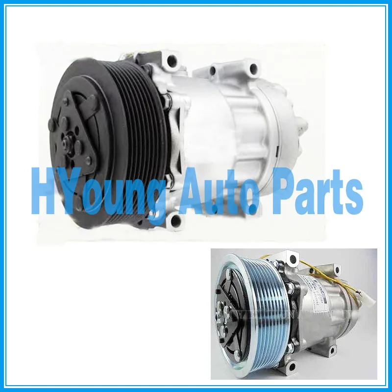 

Sanden SD7H15 11104251 6028 8044 8176 compressor for VOLVO HD FH12/FM12 SD7H15 PV8 132mm 24V 8191892 8113628 3386861M1