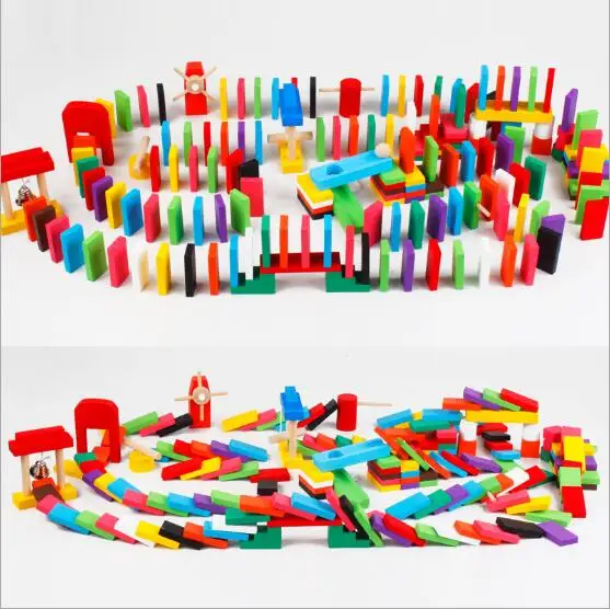 100 шт. аксессуары для деревянных домино органные блоки Радужная мозаика