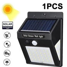 Солнечный движения Сенсор 40LED 8 Вт Водонепроницаемый наружная Домашняя безопасность светильник индукции светильник дорожки светильник s уличный фонарь настенный светильник