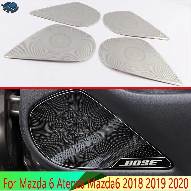 Для Mazda 6 Atenza Mazda6 2018 2019 2020 крышка динамика из нержавеющей стали внутренняя отделка