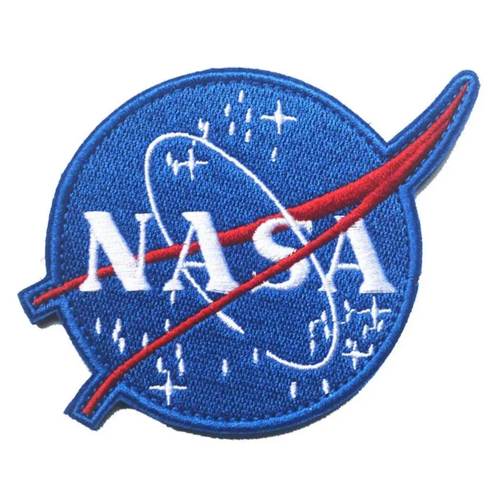 1pc NASA Patch Военный боевой дух патчи крючок и петля тактические забавные патчи круглые значки с вышивкой получить в проигравшей мудак патчи - Цвет: 1pc NASA Patch