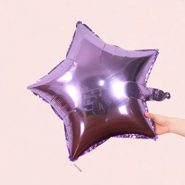 light pueple stars 5 шт./лот, 18 дюймов вышивка «звёздочки» или «бриллианты» Форма Алюминий Фольга шарики, День подарков будущей матери девушка одежда для свадьбы, дня рождения украшения Дети Globos/воздушные шары - Цвет: light pueple stars