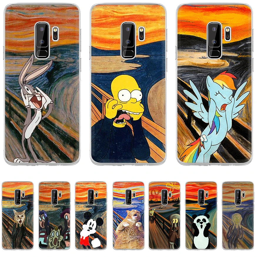 

Mobile Phone Case For Samsung A3 A5 A6 A7 A8 A9 A10 A20 A30 A40 A50 A60 Hard Cover Van Gogh Mickey Cat