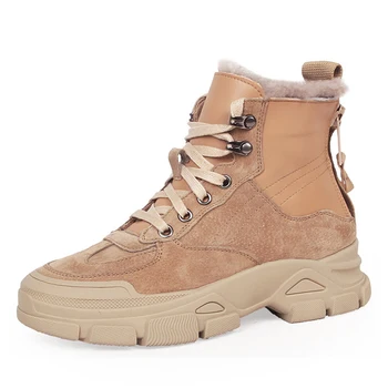 

Ankle Boot Female Platform Shoe Genuine Leather Winter Snow Boots Women's Shoes Woman Boots for Women Shoes Ladies Bottine Femme