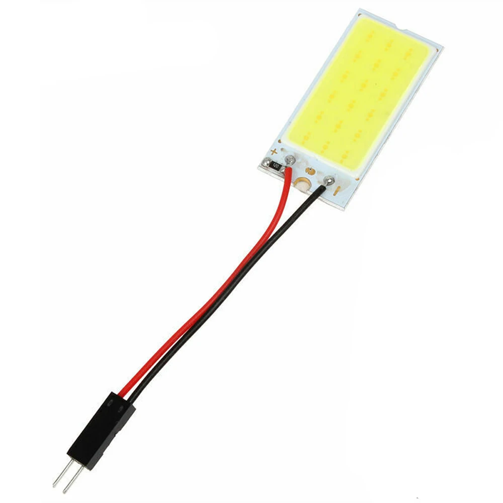 5 шт. Белый COB 18LED панельный автомобильный купольный светильник для салона T10 гирлянда 12 В Входное напряжение: DC12V