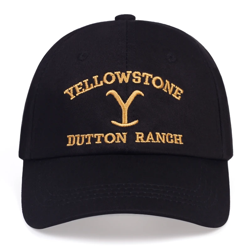 Yeelowstone бейсболка с надписью вышитая хлопковая шапка для папы регулируемые кепки