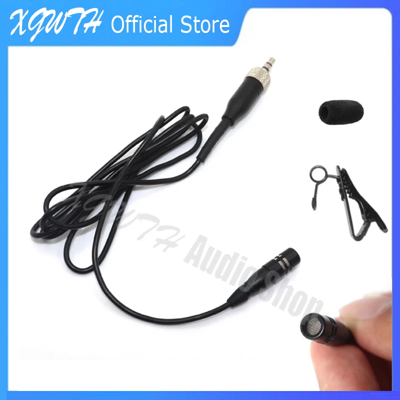 Bavero Lavalier Microfono Cardioide Clip On Mic Per Sennheiser Ew G1 G2 G3 Wireless Bodypack Trasmettitore System 3.5Mm Bloccabile