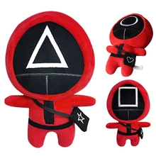 25cm jogo de lula brinquedo de pelúcia bonito macio recheado jogo batalha squidgamer novidade lance cobertor para o presente de aniversário do presente de natal do miúdo