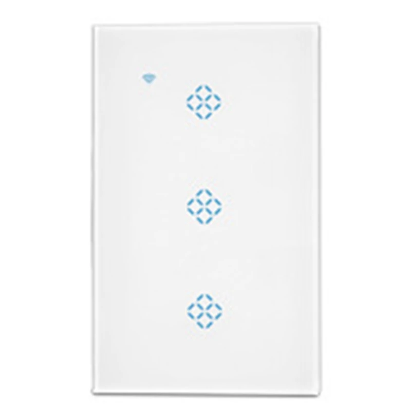 

Standard Smart Wall Wifi Switch Three Mobile Phone Remote Control Intelligent Wireless Remote Control Voice Timer Switch