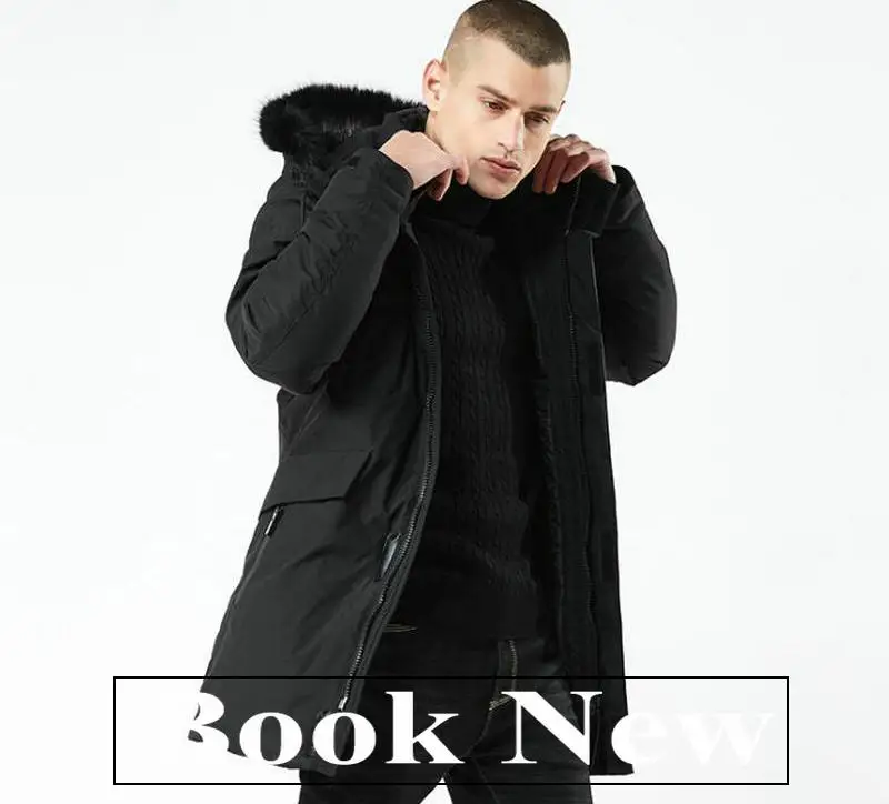 Nice Winter Coat Men Windbreaker Fur Hooded Thicken Jacket Men Streetwear Military Trench Coats Long Parka Jaqueta Masculina