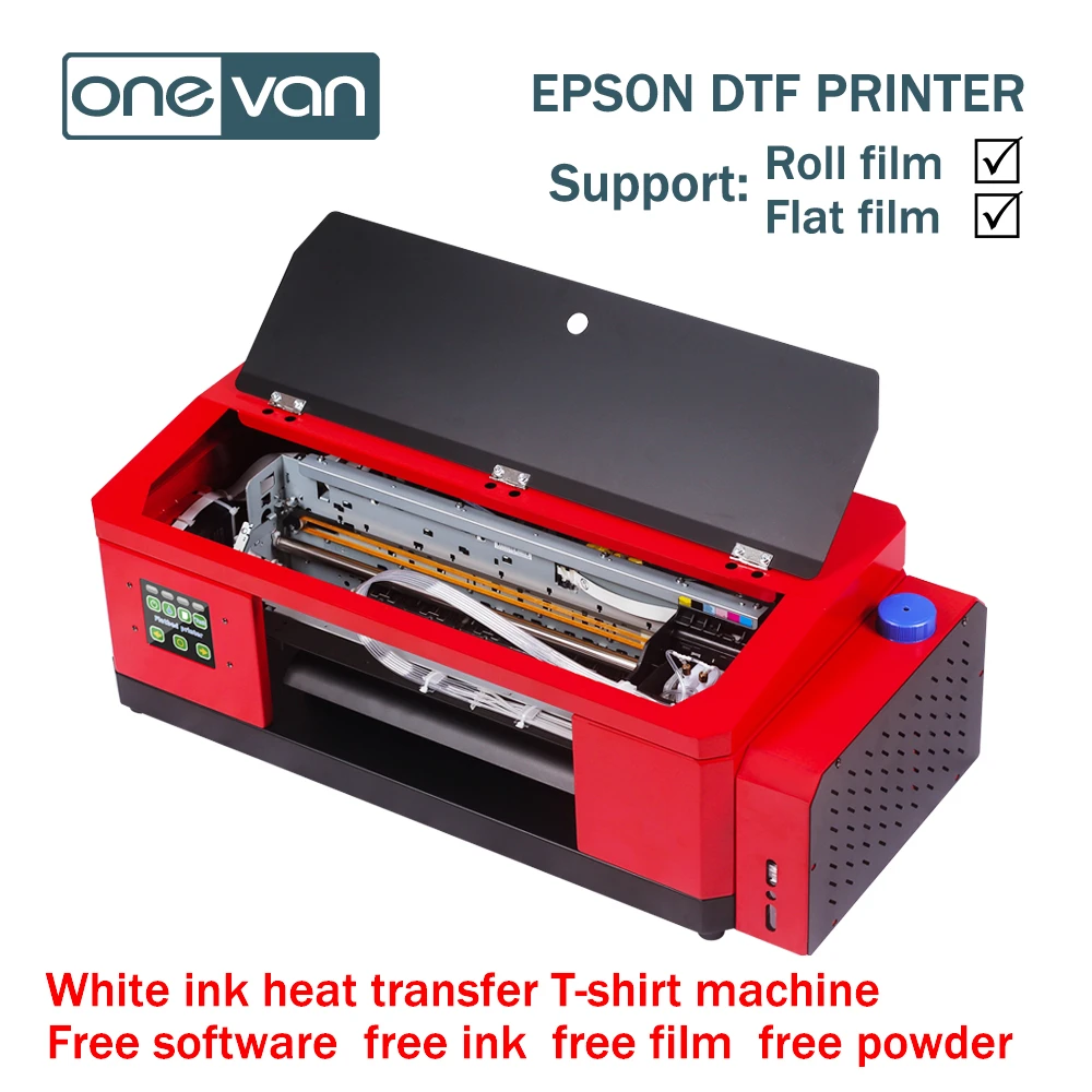 Impresora A3 DTF, de PET, impresión de película, tinta de color blanco, resolución de alta definición, en horno de polvo para ropa de camiseta|Impresoras| - AliExpress