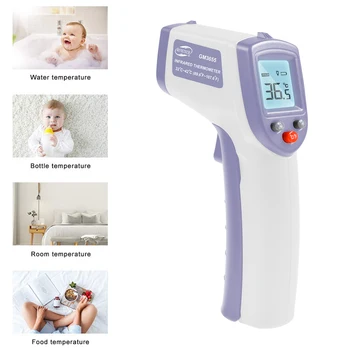 

cz us stock Non-contact Forehead Infrared Temperature IR Temperature Digital LCD Temperature Meter Mini Portable Body Tester