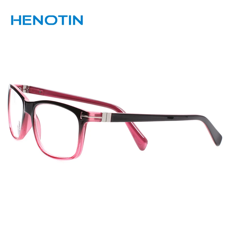 Henotin, новые модные очки для чтения, мужские и женские, весенние петли, прямоугольные оправы для очков, удобные устройства для чтения от 0,5 до 6,0