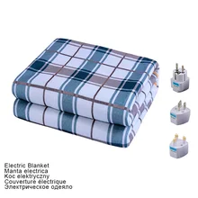 Электрическое одеяло, 220 В, более плотный обогреватель, двойной подогреватель тела, 180*150 см, подогреваемое одеяло, матрас, термостат, электрическое нагревательное одеяло