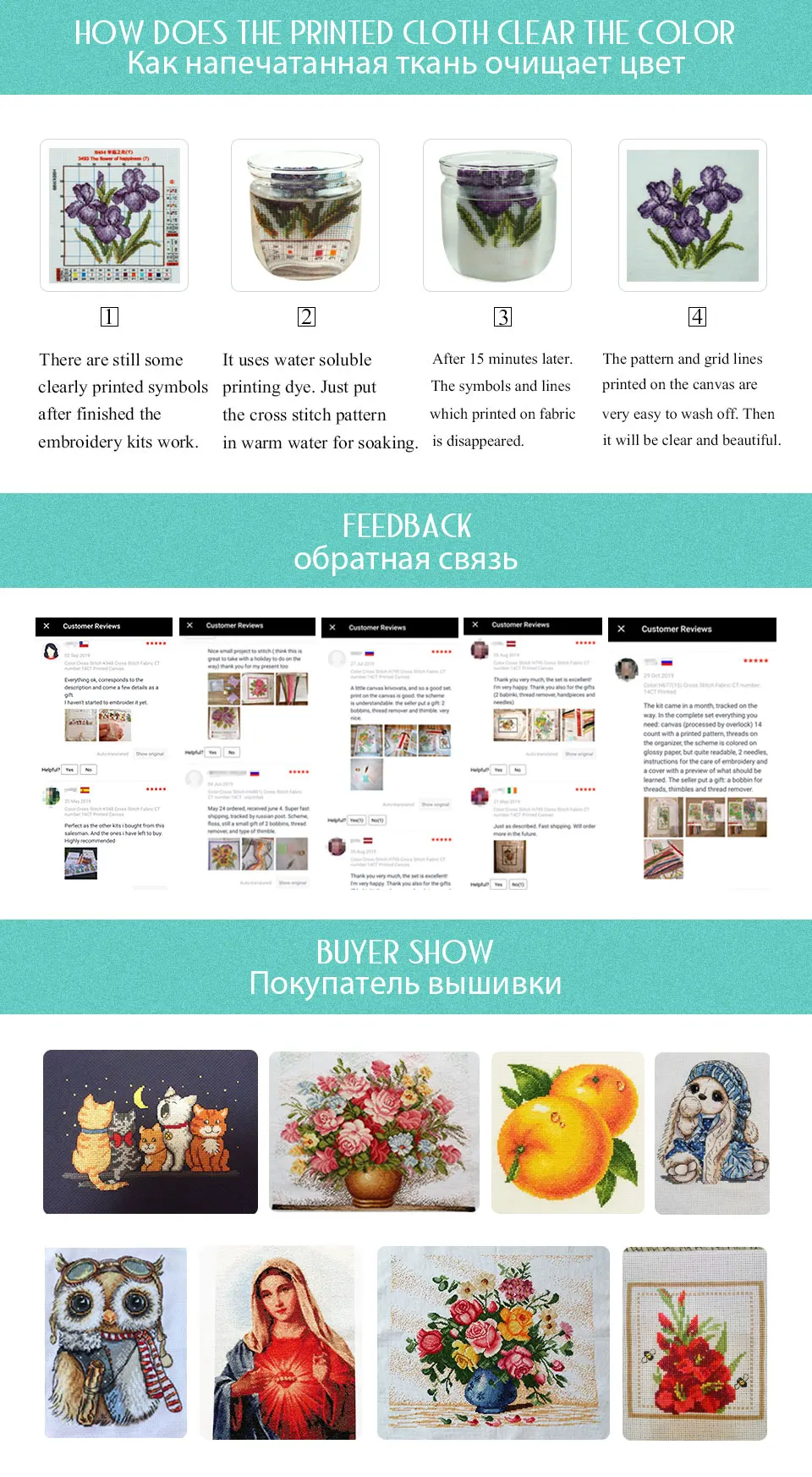 Joy Sunday Cross Stitch Kits Sale 11CT 14CT Embroidery Cross Stitch Kit for Needlework Cross Stitch Sets for Embroidery DIY Crafts (8)