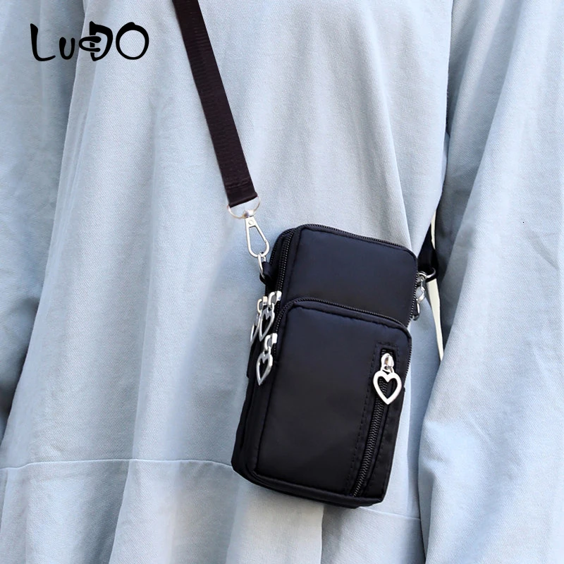 Модные холщовые дамские сумочки Mini женская сумка через плечо кошелек для девушек